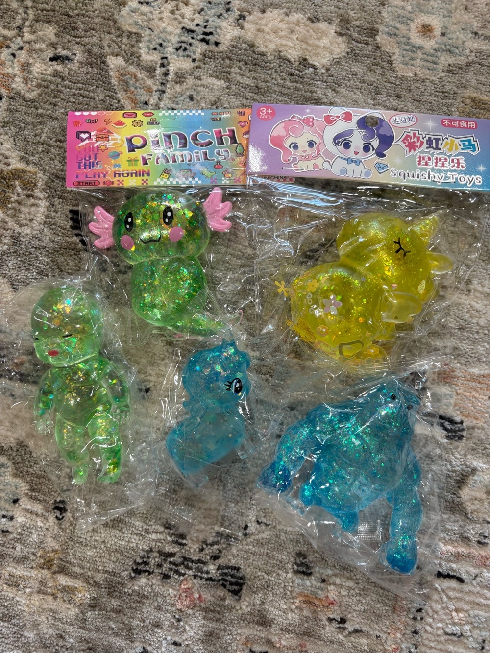 Glitter Sugar Squishes- Bundle of 5